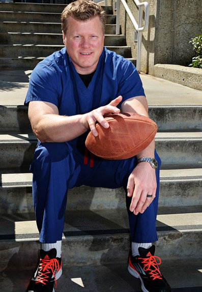 Newport Beach orthopedic spine surgeon, Dr. Todd Peters enjoys football
